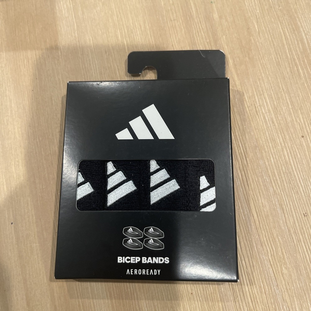 Adidas Aeroready Bicep Bands Black 3/4 Inch 4 Bands NIP